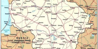 Žemėlapis, kuriame Lietuva