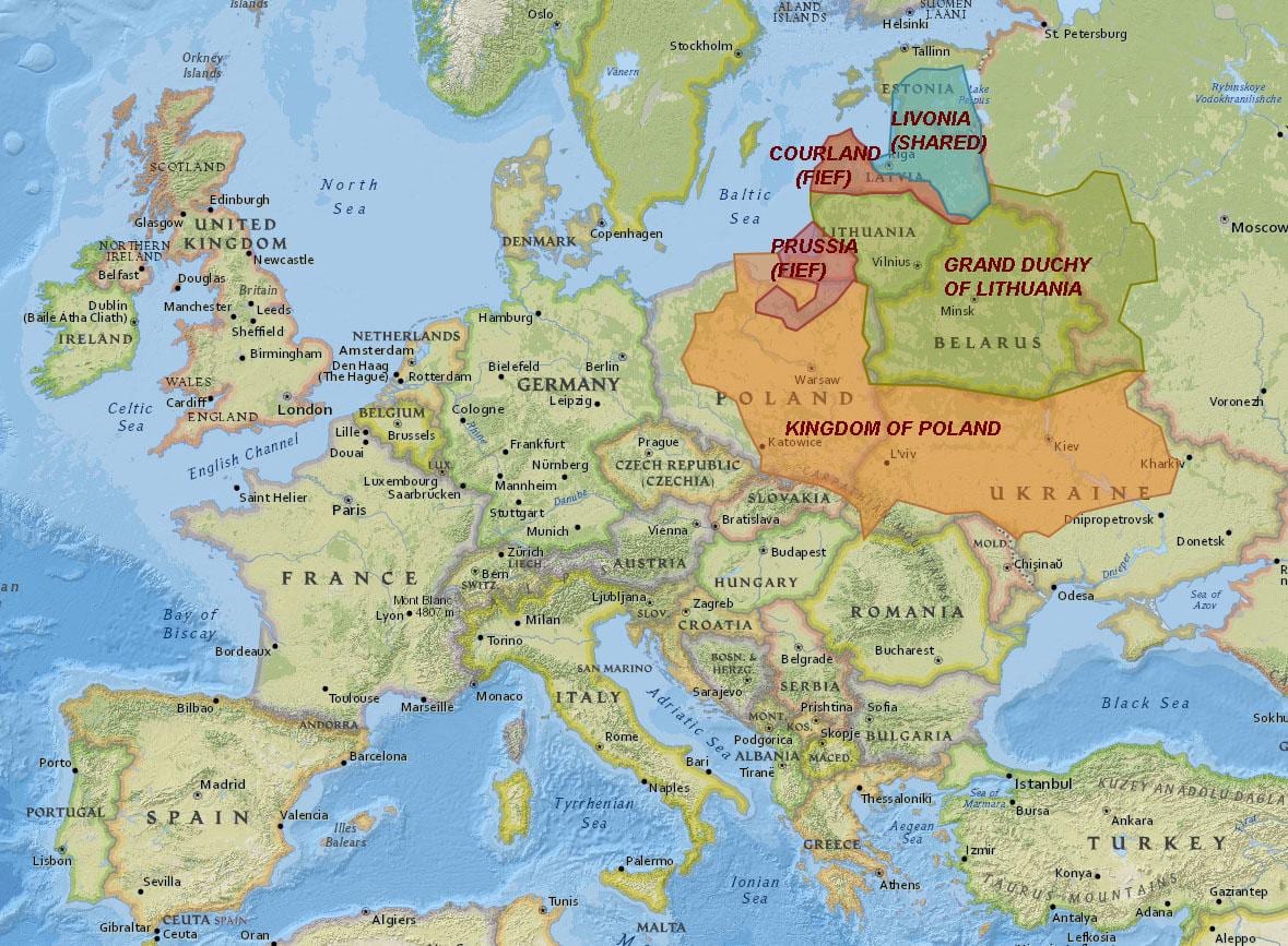 Lietuvos žemėlapis istoriją