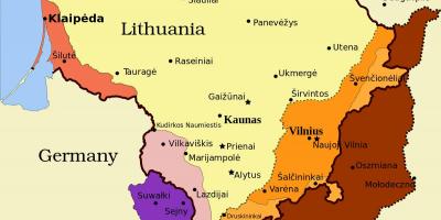 Žemėlapis kaunas Lithuania