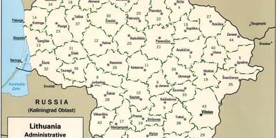 Žemėlapis žemėlapis, Lietuvos miestų