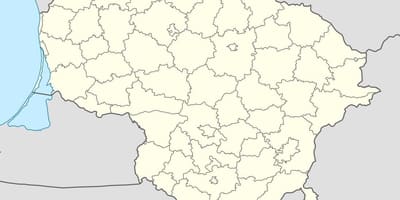 Lietuvos žemėlapis vektorius