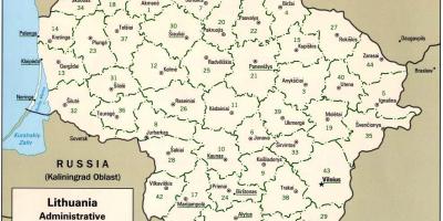 Žemėlapis žemėlapis, Lietuvos miestų